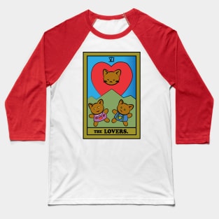 TAROT CARDS | THE LOVERS. | CAT Baseball T-Shirt